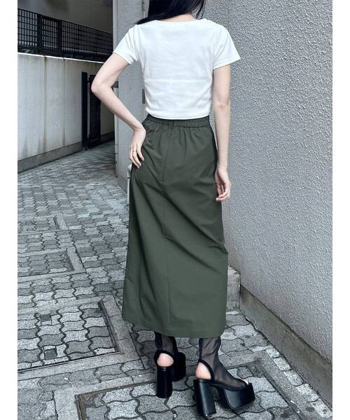 MURUA(ムルーア)の「ライティングロゴプレートTシャツ(Tシャツ/カットソー・レディース・パープル/ブラック/ホワイト・FREE)」の19枚目の写真