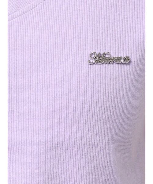 MURUA(ムルーア)の「ライティングロゴプレートTシャツ 夏服(Tシャツ/カットソー・レディース・パープル/ブラック/ホワイト・FREE)」の22枚目の写真