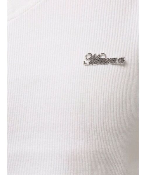 MURUA(ムルーア)の「ライティングロゴプレートTシャツ 夏服(Tシャツ/カットソー・レディース・パープル/ブラック/ホワイト・FREE)」の20枚目の写真