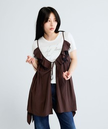 JEANASIS（ジーナシス）の「2WAYイレヘムキャミチュニック/672062（チュニック）」