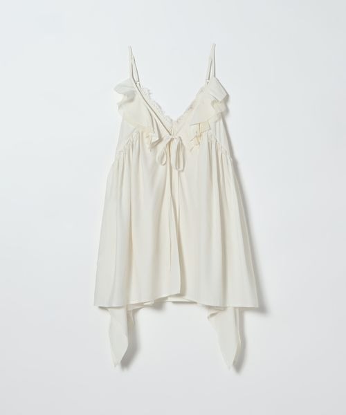 JEANASIS（ジーナシス）の「2WAYイレヘムキャミチュニック/672062（チュニック・レディース・ブラック/ブラウン/オフホワイト・FREE）」の4枚目の写真