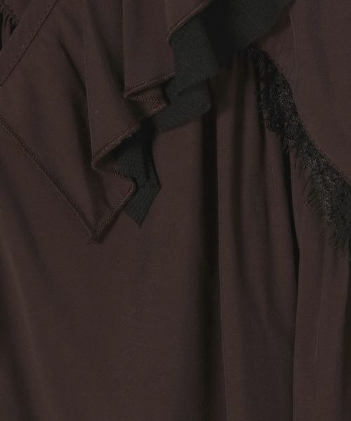 JEANASIS（ジーナシス）の「2WAYイレヘムキャミチュニック/672062（チュニック・レディース・ブラック/ブラウン/オフホワイト・FREE）」の13枚目の写真