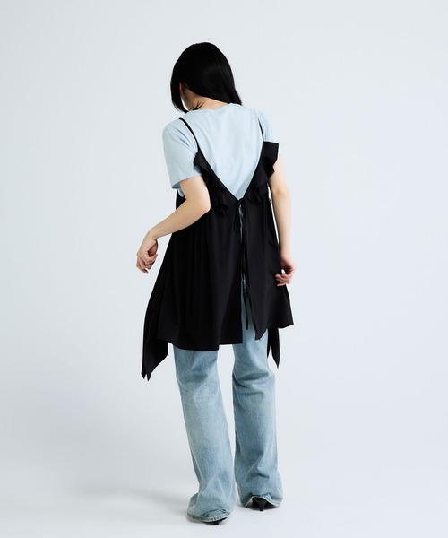 JEANASIS（ジーナシス）の「2WAYイレヘムキャミチュニック/672062（チュニック・レディース・ブラック/ブラウン/オフホワイト・FREE）」の22枚目の写真