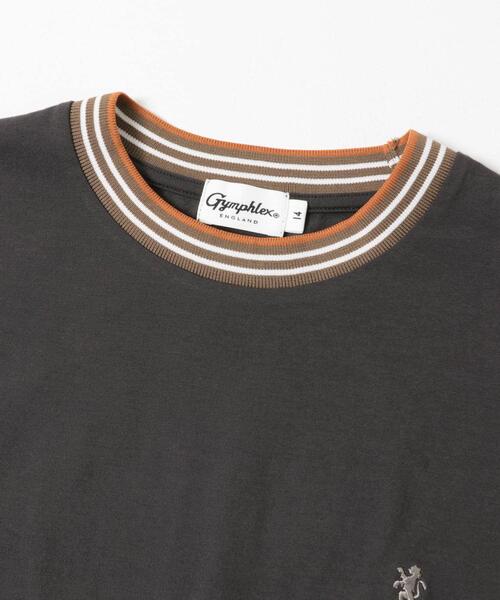 GYMPHLEX（ジムフレックス）の「『別注』GYMPHLEX×DOORS　KNIT LINE T-SHIRTS（Tシャツ/カットソー・レディース・チャコールグレー/ブルー/ホワイト/ピンク・ONE）」の20枚目の写真