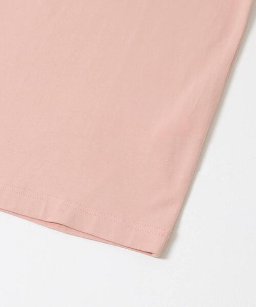 GYMPHLEX（ジムフレックス）の「『別注』GYMPHLEX×DOORS　KNIT LINE T-SHIRTS（Tシャツ/カットソー・レディース・チャコールグレー/ブルー/ホワイト/ピンク・ONE）」の11枚目の写真