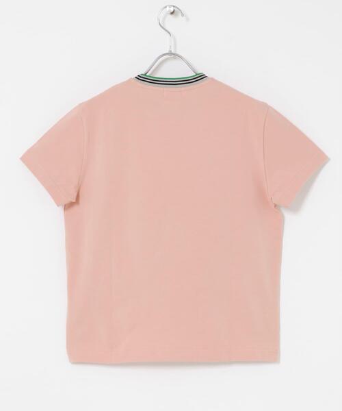 GYMPHLEX（ジムフレックス）の「『別注』GYMPHLEX×DOORS　KNIT LINE T-SHIRTS（Tシャツ/カットソー・レディース・チャコールグレー/ブルー/ホワイト/ピンク・ONE）」の12枚目の写真