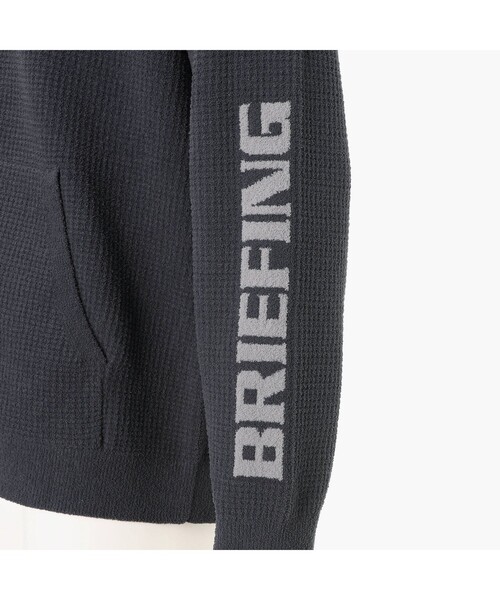 BRIEFING(ブリーフィング)の「【BRIEFING GOLF/ブリーフィングゴルフ】 LW THERMAL KNIT PARKA(ブルゾン・メンズ・チャコール/ネイビー/グリーン系その他2・M/L/S)」の8枚目の写真