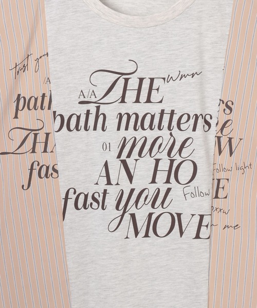 PBLIM(ページボーイリム)の「《UNISEX》リメイクフウルーズT(Tシャツ/カットソー・レディース・ネイビー系/グレー系・FREE)」の5枚目の写真