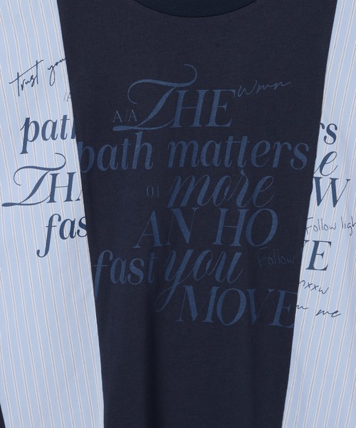 PBLIM(ページボーイリム)の「《UNISEX》リメイクフウルーズT(Tシャツ/カットソー・レディース・ネイビー系/グレー系・FREE)」の8枚目の写真