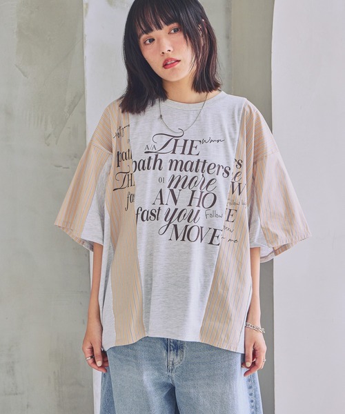 PBLIM(ページボーイリム)の「《UNISEX》リメイクフウルーズT(Tシャツ/カットソー・レディース・ネイビー系/グレー系・FREE)」の21枚目の写真