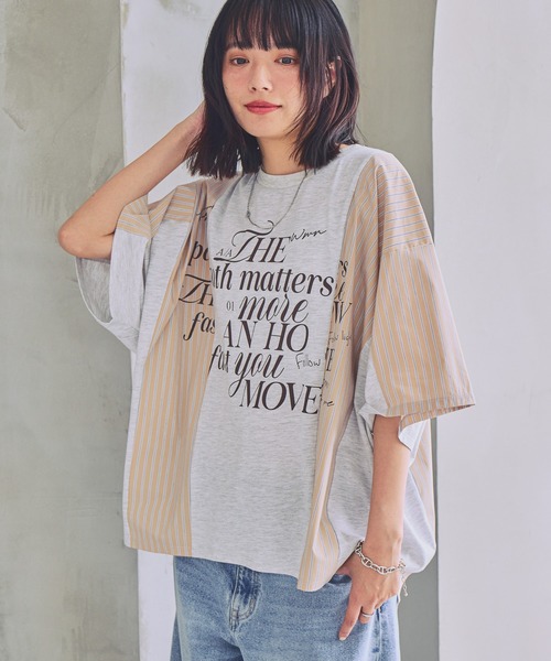 PBLIM(ページボーイリム)の「《UNISEX》リメイクフウルーズT(Tシャツ/カットソー・レディース・ネイビー系/グレー系・FREE)」の22枚目の写真