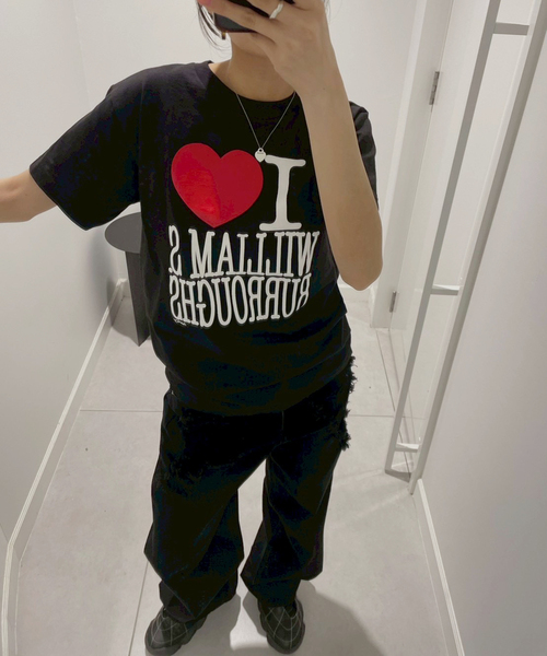Oriens JOURNAL STANDARD（オリエンス ジャーナルスタンダード）の「【nancy/ナンシー】 BURROUGHS TEE（Tシャツ/カットソー・レディース・ブラック/ホワイト・MEDIUM/SMALL）」の5枚目の写真