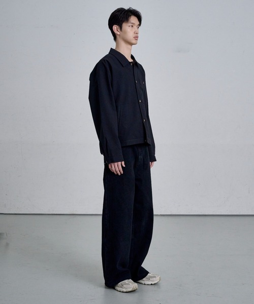 THE CLE(ザクレ)の「STRUCTURE LONG SLEEVE SHIRT / ストラクチャーロングスリーブシャツ(シャツ/ブラウス・メンズ・ブラック・2/1)」の3枚目の写真