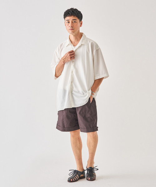EDIFICE（エディフィス）の「Kanemasa Phil. (カネマサ フィル) 別注 36ゲージ Ny Atmsphr S/S シャツ（シャツ/ブラウス・メンズ・ホワイト/クリアブルー/ブラウン・MEDIUM/LARGE）」の13枚目の写真