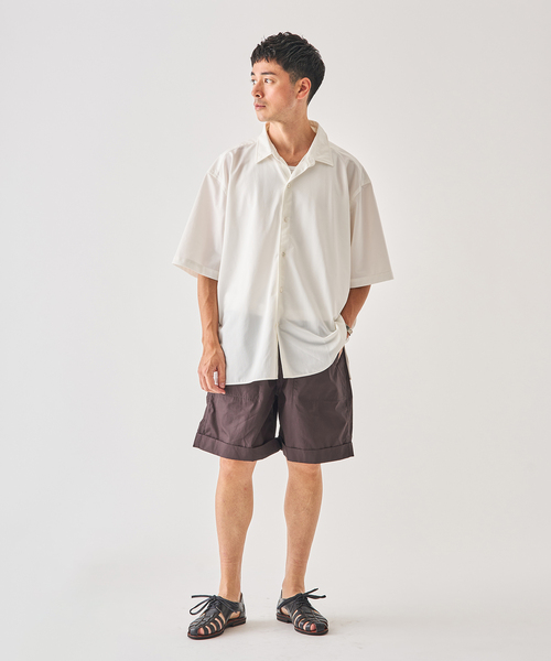 EDIFICE（エディフィス）の「Kanemasa Phil. (カネマサ フィル) 別注 36ゲージ Ny Atmsphr S/S シャツ（シャツ/ブラウス・メンズ・ホワイト/クリアブルー/ブラウン・MEDIUM/LARGE）」の14枚目の写真
