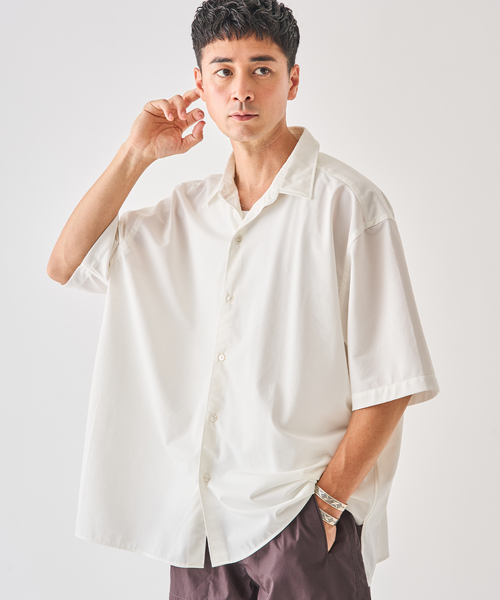 EDIFICE（エディフィス）の「Kanemasa Phil. (カネマサ フィル) 別注 36ゲージ Ny Atmsphr S/S シャツ（シャツ/ブラウス・メンズ・ホワイト/クリアブルー/ブラウン・MEDIUM/LARGE）」の16枚目の写真
