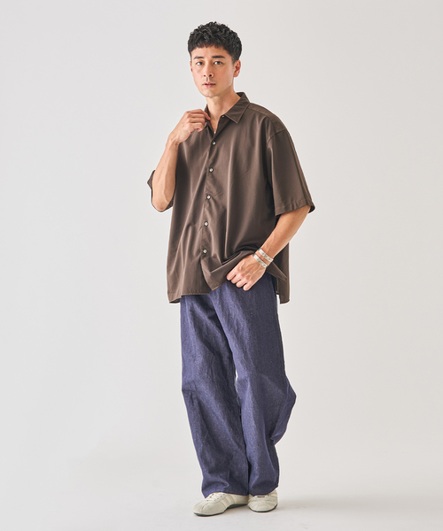 EDIFICE（エディフィス）の「Kanemasa Phil. (カネマサ フィル) 別注 36ゲージ Ny Atmsphr S/S シャツ（シャツ/ブラウス・メンズ・ホワイト/クリアブルー/ブラウン・MEDIUM/LARGE）」の22枚目の写真