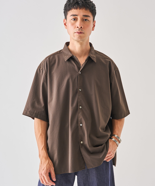 EDIFICE(エディフィス)の「Kanemasa Phil. (カネマサ フィル) 別注 36ゲージ Ny Atmsphr S/S シャツ(シャツ/ブラウス・メンズ・ホワイト/クリアブルー/ブラウン・MEDIUM/LARGE)」の14枚目の写真