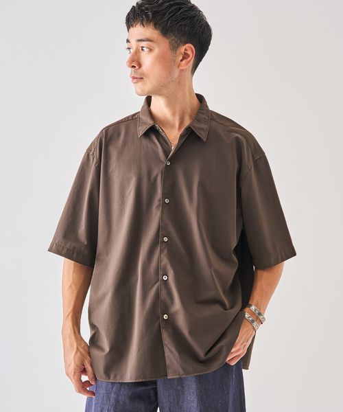 EDIFICE(エディフィス)の「Kanemasa Phil. (カネマサ フィル) 別注 36ゲージ Ny Atmsphr S/S シャツ(シャツ/ブラウス・メンズ・ホワイト/クリアブルー/ブラウン・MEDIUM/LARGE)」の15枚目の写真
