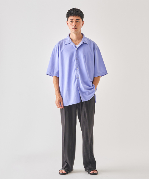 EDIFICE(エディフィス)の「Kanemasa Phil. (カネマサ フィル) 別注 36ゲージ Ny Atmsphr S/S シャツ(シャツ/ブラウス・メンズ・ホワイト/クリアブルー/ブラウン・MEDIUM/LARGE)」の19枚目の写真