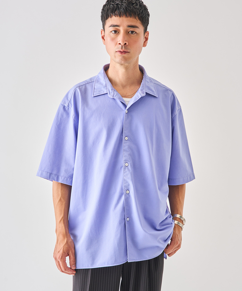EDIFICE(エディフィス)の「Kanemasa Phil. (カネマサ フィル) 別注 36ゲージ Ny Atmsphr S/S シャツ(シャツ/ブラウス・メンズ・ホワイト/クリアブルー/ブラウン・MEDIUM/LARGE)」の21枚目の写真