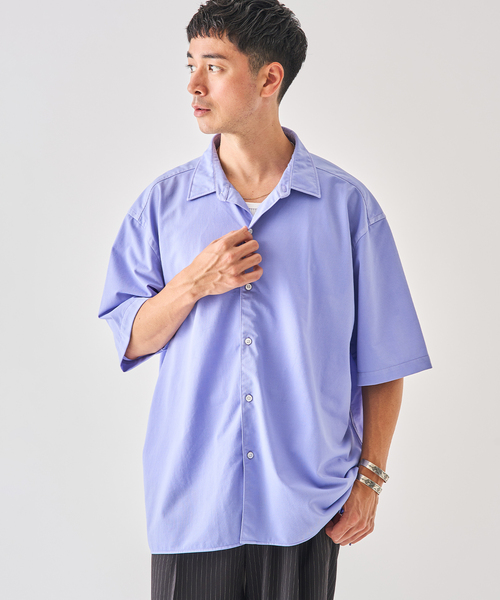 EDIFICE(エディフィス)の「Kanemasa Phil. (カネマサ フィル) 別注 36ゲージ Ny Atmsphr S/S シャツ(シャツ/ブラウス・メンズ・ホワイト/クリアブルー/ブラウン・MEDIUM/LARGE)」の22枚目の写真