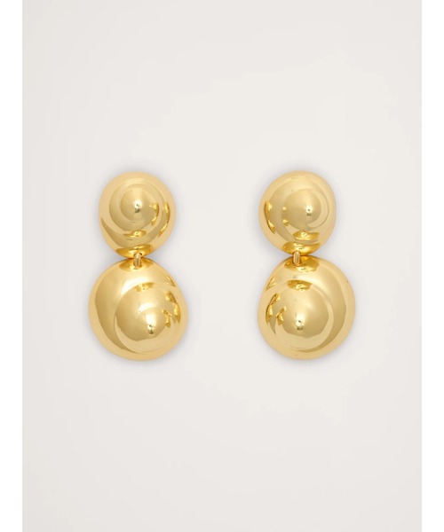 Banana Republic(バナナリパブリック)の「スパイラル スフィア ドロップ ピアス(ピアス(両耳用)・レディース・シルバー/ゴールド・ONE SIZE)」の2枚目の写真