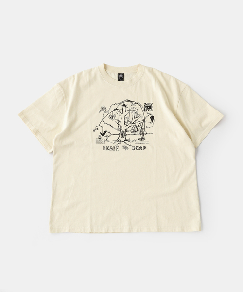 BRAIN DEAD(ブレインデット)の「BRAIN DEAD / ブレインデッド ORACLE T-SHIRT(Tシャツ/カットソー・メンズ・アイボリー・LARGE/MEDIUM)」の1枚目の写真