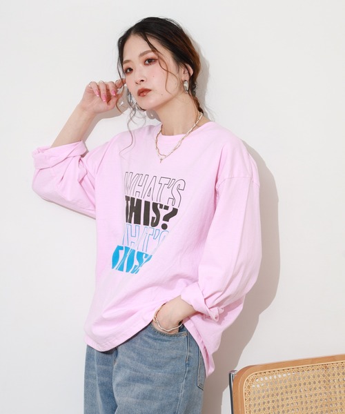 Tシャツ/カットソー（ピンク/桃色系）ファッション通販 - ZOZOTOWN