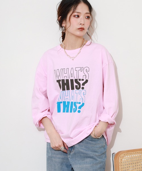 FUNALIVE(ファンアライブ)の「LE MELANGE 8分袖プリントTシャツ(Tシャツ/カットソー・レディース・ブラウン/ホワイト/ライトピンク・FREE)」の20枚目の写真