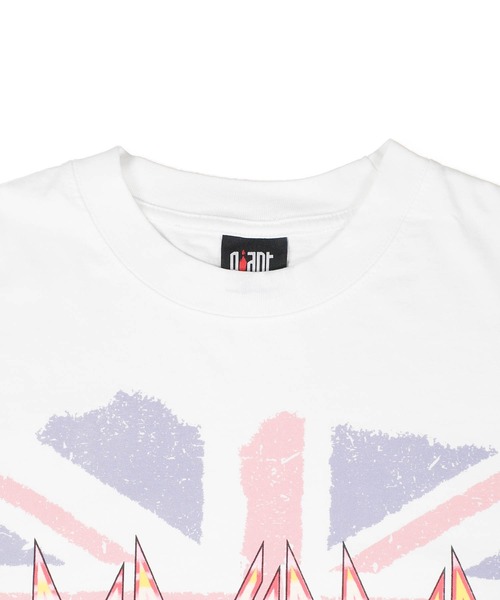giant Vintage(ジャイアントヴィンテージ)の「【GIANT01】【Giant Vintage/ジャイアント ヴィンテージ】DEF LEPPARD BRITISH FLAG SCREEN PRINT OVERSIZED BOX SILHOUETTE T-SHIRTS(Tシャツ/カットソー・メンズ・ホワイト系その他・SMALL/MEDIUM/LARGE)」の4枚目の写真