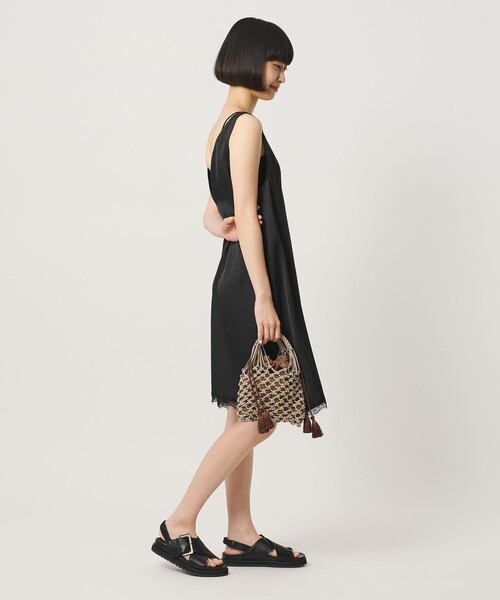 BEAUTY&YOUTH UNITED ARROWS(ビューティーアンドユースユナイテッドアローズ)の「レース ノースリーブ ミニワンピース ウォッシャブル(ワンピース・レディース・ブラック/オフホワイト・FREE)」の6枚目の写真