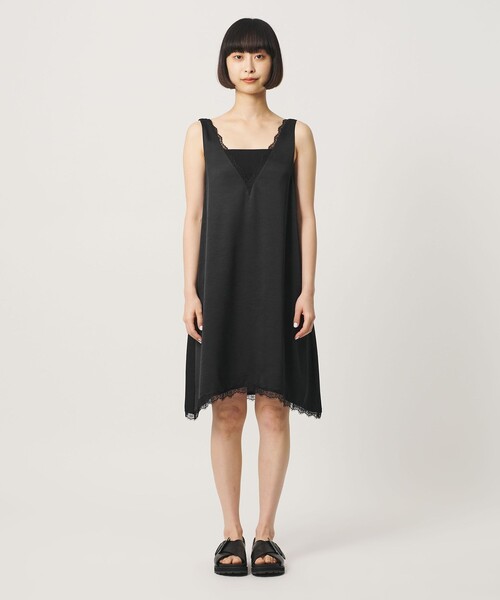 BEAUTY&YOUTH UNITED ARROWS(ビューティーアンドユースユナイテッドアローズ)の「レース ノースリーブ ミニワンピース ウォッシャブル(ワンピース・レディース・ブラック/オフホワイト・FREE)」の9枚目の写真