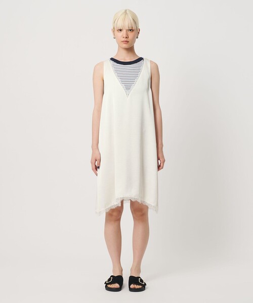 BEAUTY&YOUTH UNITED ARROWS(ビューティーアンドユースユナイテッドアローズ)の「レース ノースリーブ ミニワンピース ウォッシャブル(ワンピース・レディース・ブラック/オフホワイト・FREE)」の12枚目の写真