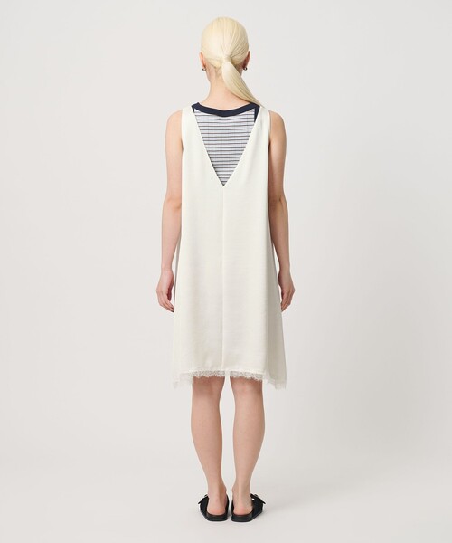 BEAUTY&YOUTH UNITED ARROWS(ビューティーアンドユースユナイテッドアローズ)の「レース ノースリーブ ミニワンピース ウォッシャブル(ワンピース・レディース・ブラック/オフホワイト・FREE)」の14枚目の写真