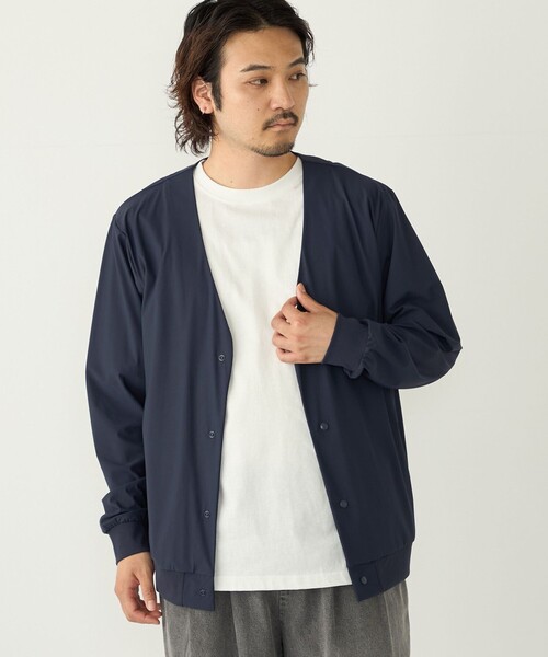 SHIPS Colors(シップス カラーズ)の「SHIPS Colors:〈UVカット・接触冷感・吸水速乾〉 クールタッチ カーディガン(カーディガン/ボレロ・メンズ・ネイビー/ブラック/グレー・MEDIUM/LARGE/X-LARGE)」の2枚目の写真