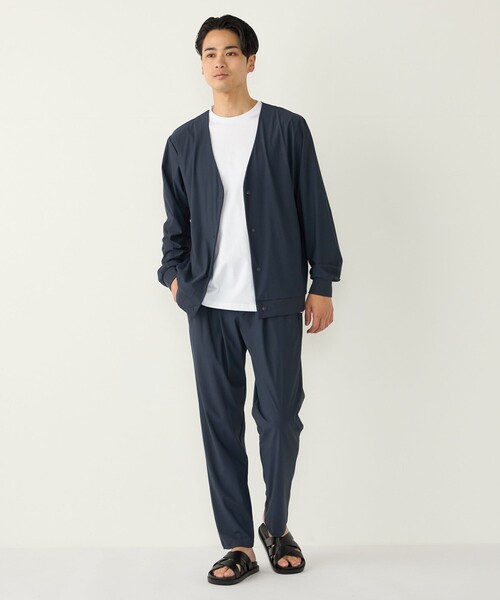 SHIPS Colors(シップス カラーズ)の「SHIPS Colors:〈UVカット・接触冷感・吸水速乾〉 クールタッチ カーディガン(カーディガン/ボレロ・メンズ・ネイビー/ブラック/グレー・MEDIUM/LARGE/X-LARGE)」の4枚目の写真