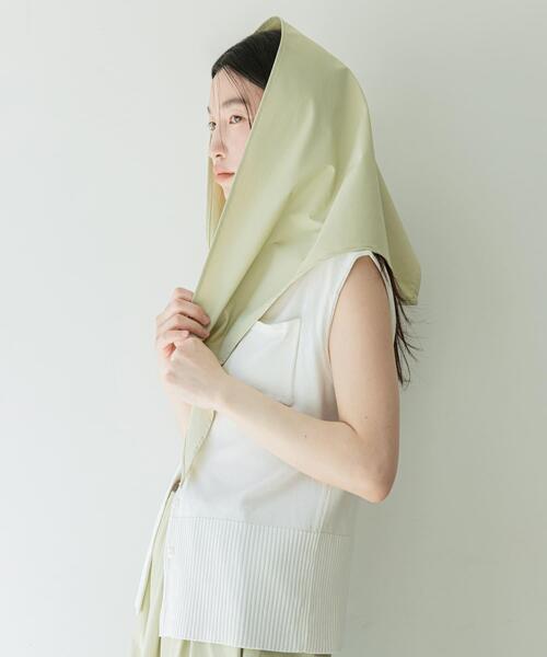 SENSE OF PLACE by URBAN RESEARCH（センスオブプレイスバイアーバンリサーチ）の「撥水シシュウスカーフ（バンダナ/スカーフ・レディース・ブラック/ブラウン/ベージュ・ONE）」の11枚目の写真