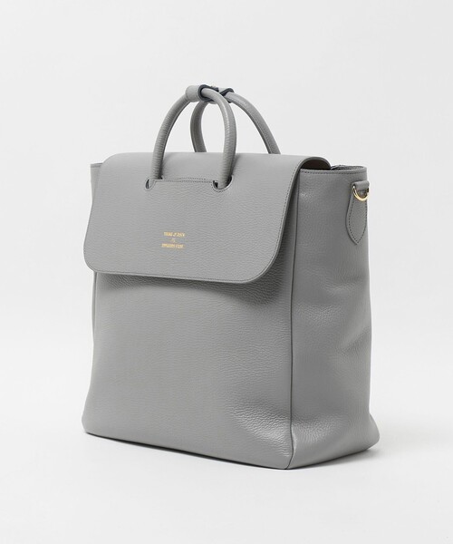 YOUNG&OLSEN The DRYGOODS STORE(ヤングアンドオルセン)の「<YOUNG&OLSEN The DRYGOODS STORE>エンボス レザー デラックス トートM トートバッグ(トートバッグ・メンズ・ブラック/グレー系・FREE)」の5枚目の写真
