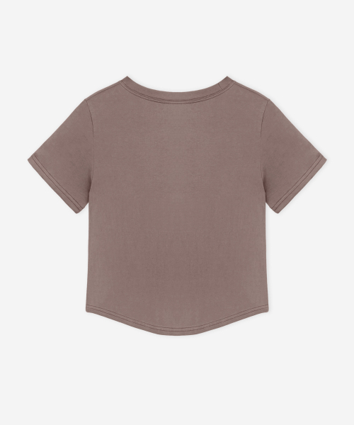 DEVIWEAR(デヴィウェア)の「DVWロゴ半袖Tシャツ DEVI-T0154-ココア(Tシャツ/カットソー・レディース・ブラウン・SMALL/MEDIUM)」の2枚目の写真