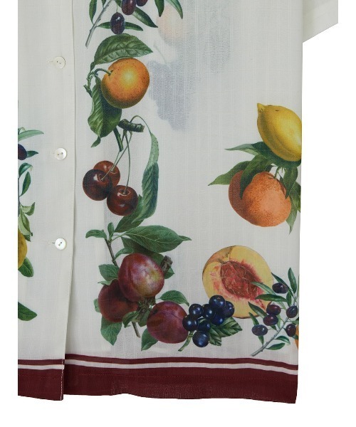 Ameri（アメリ）の「MEDI FRUIT SCARF PATTERN SHEER SHIRT（シャツ/ブラウス・レディース・ブラック/アイボリー・FREE）」の11枚目の写真