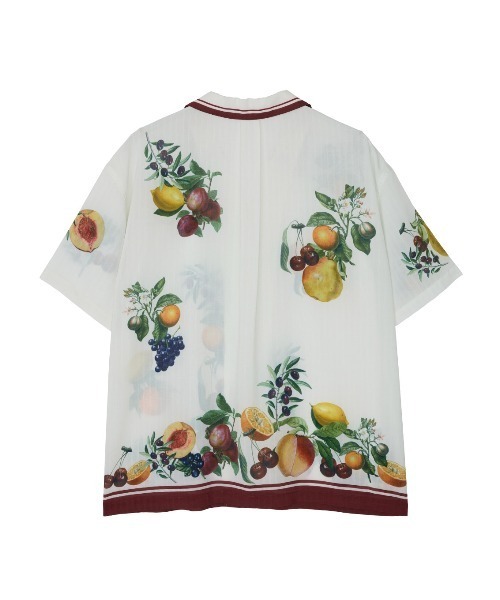 Ameri（アメリ）の「MEDI FRUIT SCARF PATTERN SHEER SHIRT（シャツ/ブラウス・レディース・ブラック/アイボリー・FREE）」の12枚目の写真
