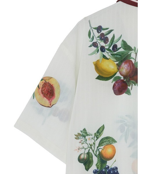 Ameri（アメリ）の「MEDI FRUIT SCARF PATTERN SHEER SHIRT（シャツ/ブラウス・レディース・ブラック/アイボリー・FREE）」の14枚目の写真