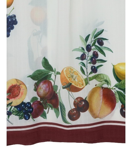 Ameri（アメリ）の「MEDI FRUIT SCARF PATTERN SHEER SHIRT（シャツ/ブラウス・レディース・ブラック/アイボリー・FREE）」の15枚目の写真