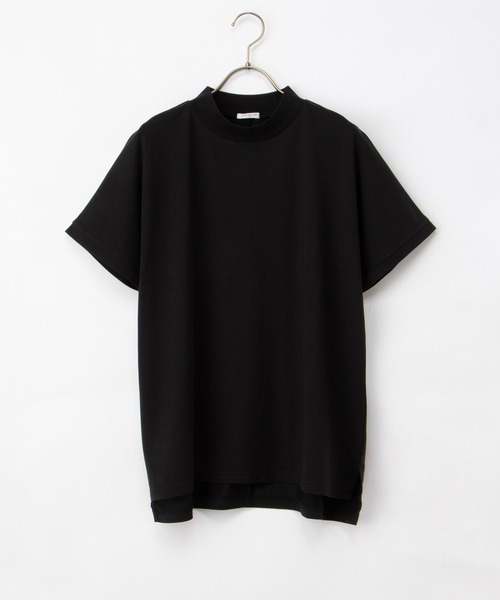 Honeys(ハニーズ)の「【ハニさら・接触冷感・UVカット・遮熱】ハイネックチュニック(Tシャツ/カットソー・レディース・パープル/ライトグレー/ネイビー/ブラック・L/LL/M/S)」の15枚目の写真