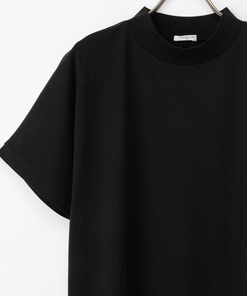 Honeys(ハニーズ)の「【ハニさら・接触冷感・UVカット・遮熱】ハイネックチュニック(Tシャツ/カットソー・レディース・パープル/ライトグレー/ネイビー/ブラック・L/LL/M/S)」の16枚目の写真