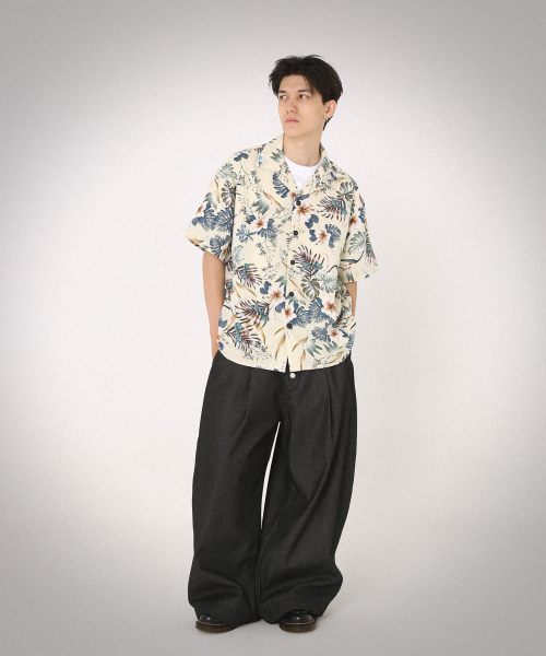 ROCKPSYCHO(ロックサイコ)の「アロハサマーシャツ(シャツ/ブラウス・メンズ・アイボリー・MEDIUM/LARGE/X-LARGE)」の5枚目の写真