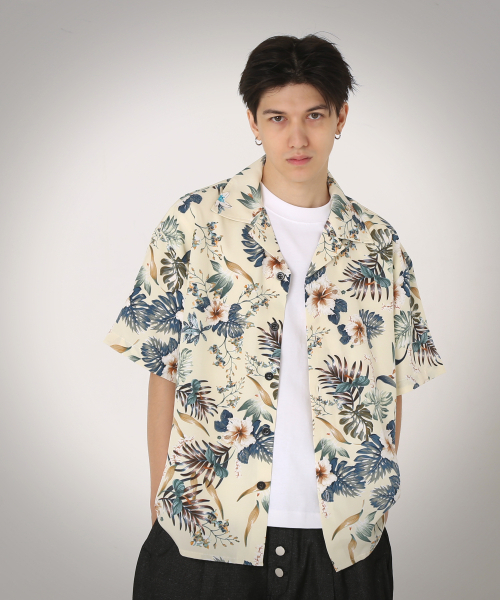 ROCKPSYCHO(ロックサイコ)の「アロハサマーシャツ(シャツ/ブラウス・メンズ・アイボリー・MEDIUM/LARGE/X-LARGE)」の4枚目の写真