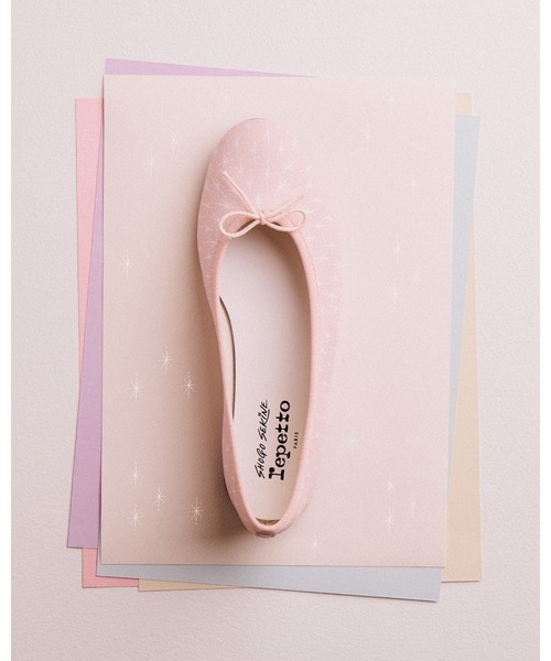 Repetto（レペット）の「Shogo Sekine × Repetto - Cendrillon Haute バレエフラット - ラバーソール - EUサイズ / V4257SHGSTAR（バレエシューズ・レディース・ベビーピンク・37/36.5/37.5/36）」の2枚目の写真
