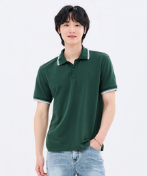 共用ティップ配色クールカラー半袖Tシャツ-FBZU5701D0H